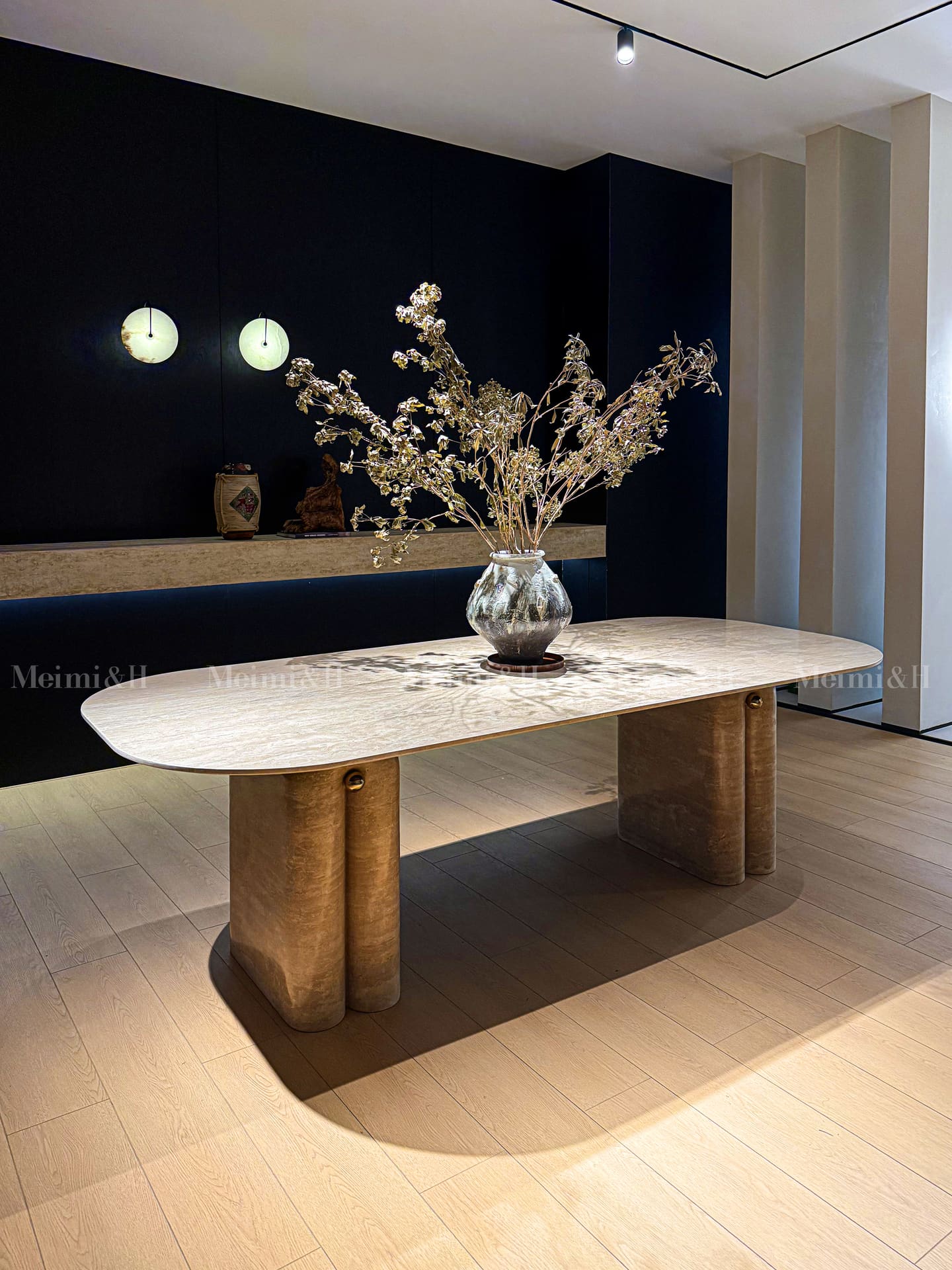 Travertine Dining Table