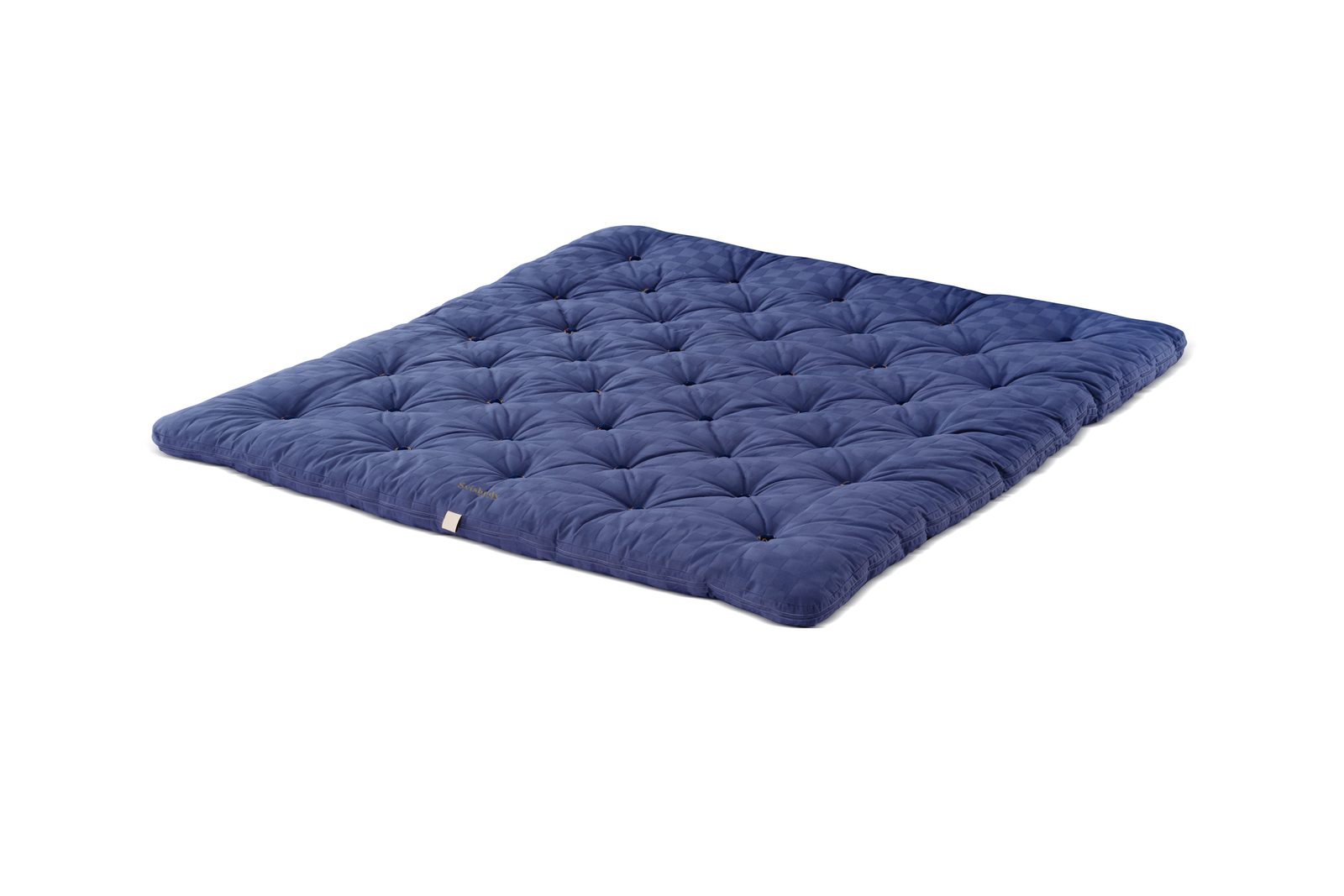 Stina Upholstered Bed — Tufted topper